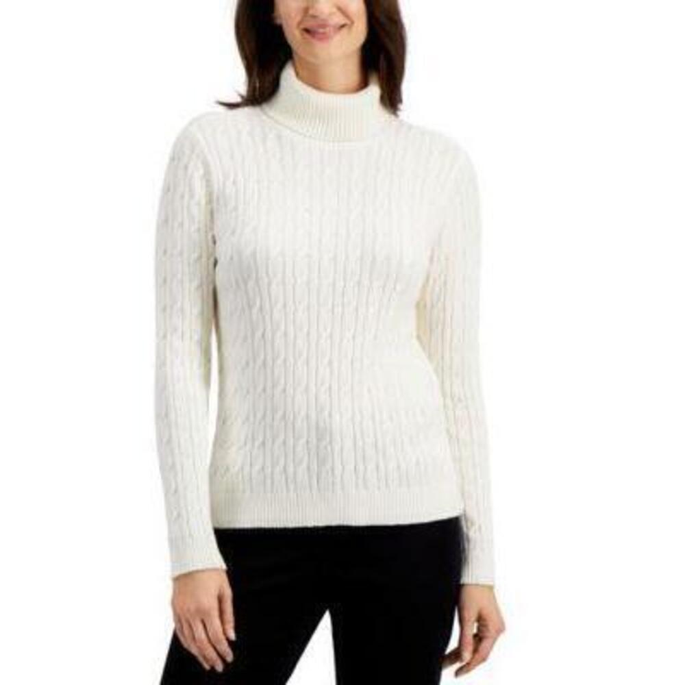 NWT Charter Club Sweater Cable-Knit Red XL